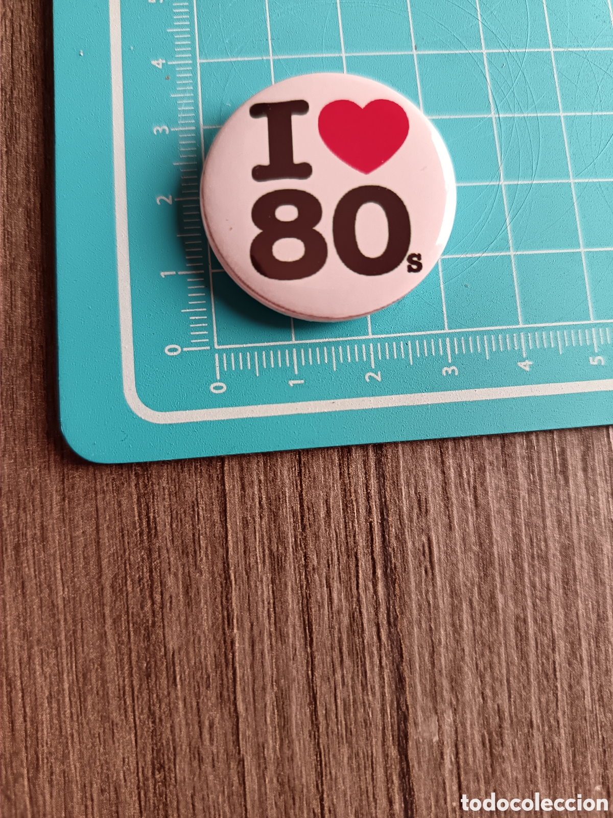 Pins de colecci&oacute;n: Chapa pin vintage I LOVE 80