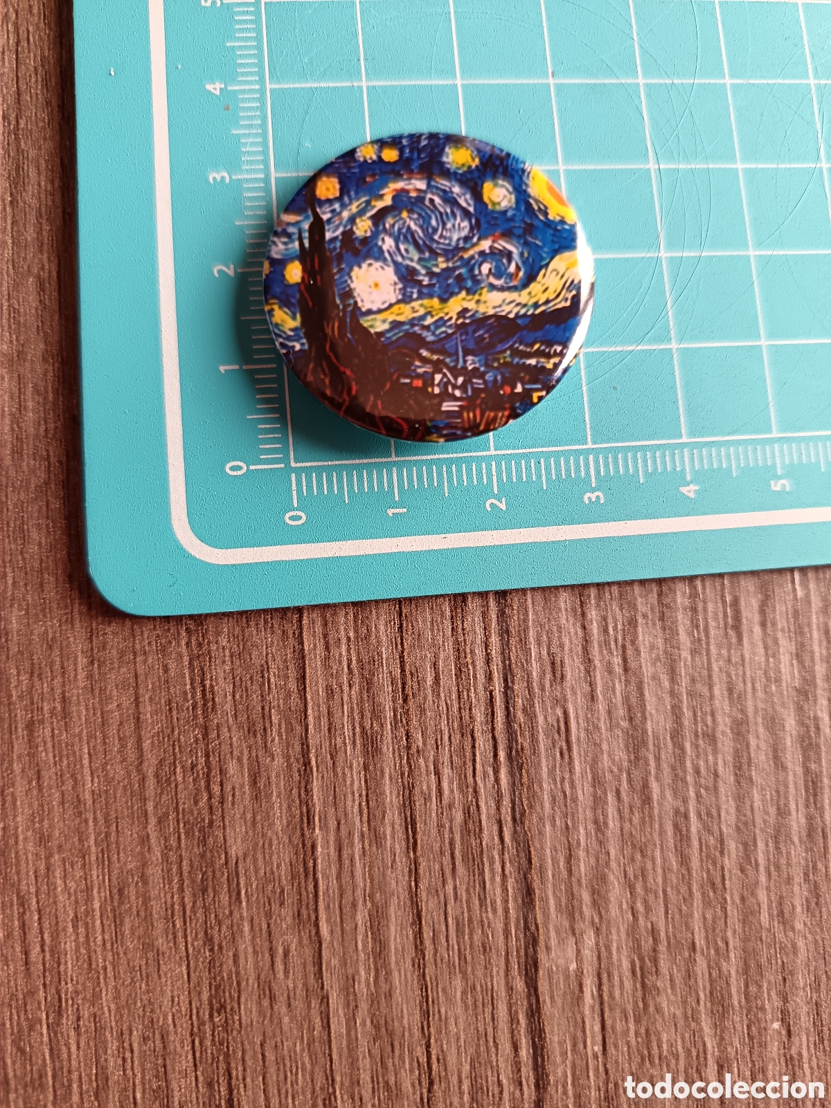 Pins de colecci&oacute;n: Chapa pin vintage La Noche Estrellada de Van Gogh