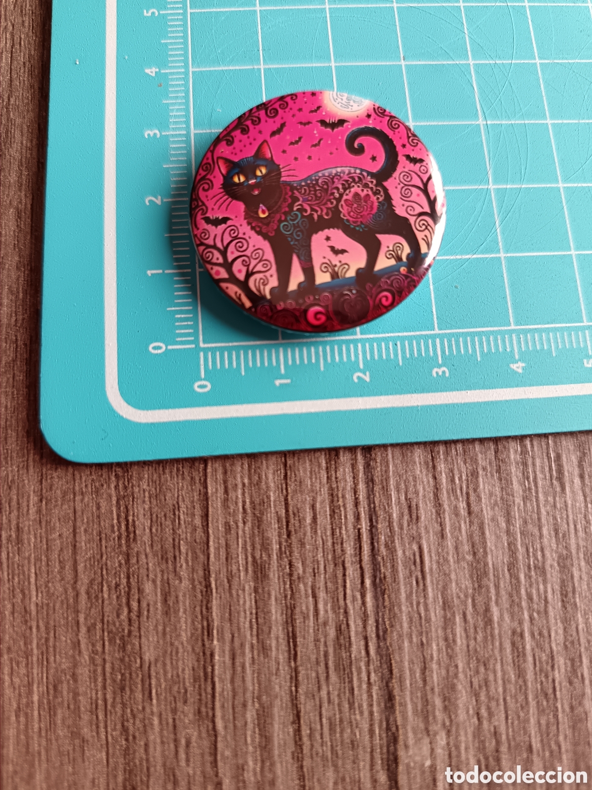 Pins de colecci&oacute;n: Chapa pin vintage Gato Negro