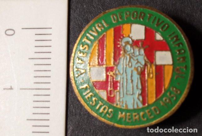 Pins de colecci&oacute;n: INSIGNIA DE OJAL - V FESTIVAL DEPORTIVO INFANTIL - FIESTAS MERCED 1958