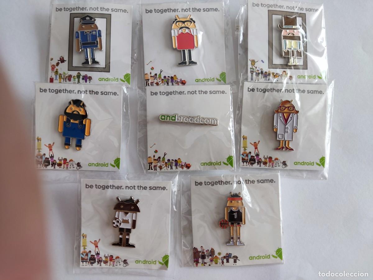 Pins de colecci&oacute;n: LOTE DE 8 PINS DE ANDROID - Foto 1