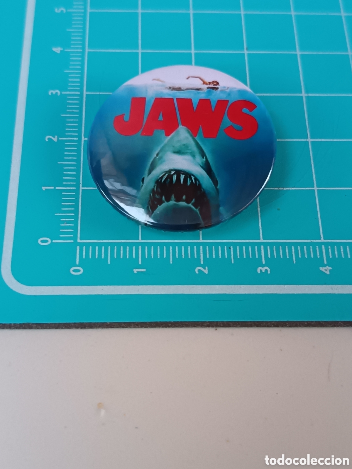 Pins de colecci&oacute;n: Chapa pin vintage Jaws (Pel&iacute;cula Tibur&oacute;n)
