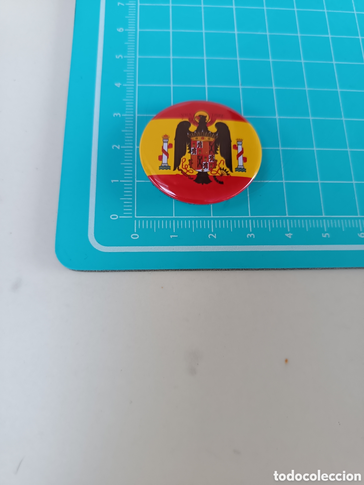 Collection pins: Chapa pin vintage Bandera de Espa&ntilde;a &Aacute;guila de Francisco Franco