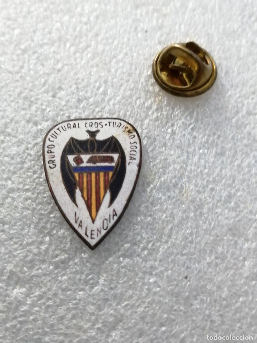 Pins de colecci&oacute;n: PINS 000 &Uacute;NICO GRUPO CULTURAL CROS GRUPO SOCIAL VALENCIA ESMALTADO FUEGO ANTIGUO