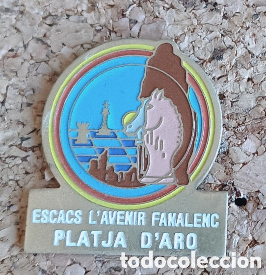 Pins de colecci&oacute;n: PIN ESCACS L'AVENIR FANALENC PLATJA D'ARO