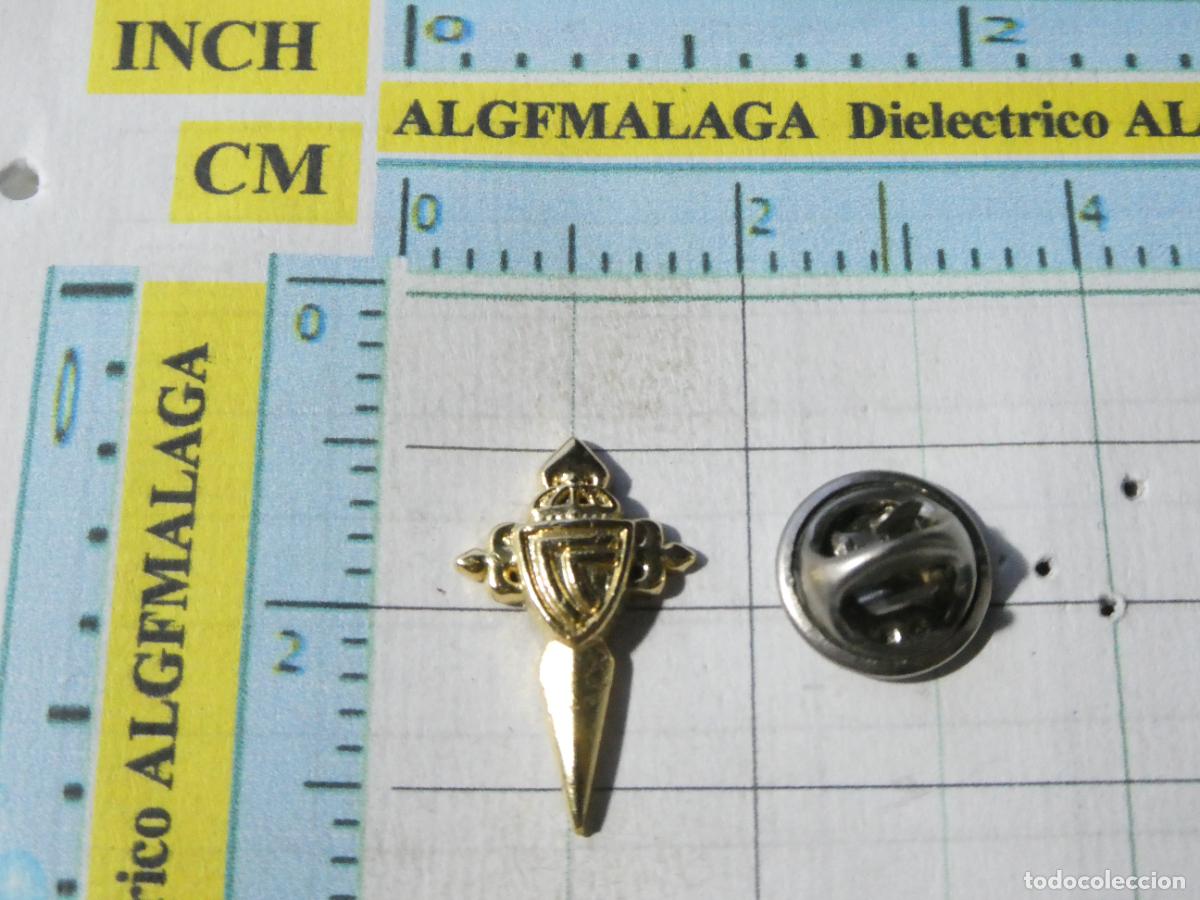 Pins de colecci&oacute;n: PIN DE DEPORTES. F&Uacute;TBOL. CELTA DE VIGO BA&Ntilde;O ORO. ESCUDO EQUIPO.