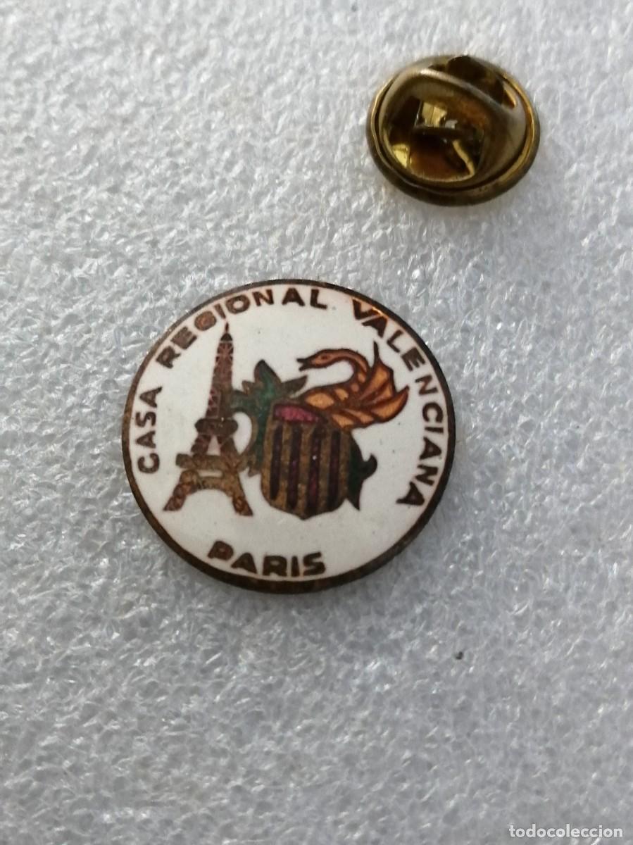 Pins de colecci&oacute;n: PINS 000 &Uacute;NICO PARIS TORRE EIFEL CASA REGIONAL DE VALENCIA ESMALTADO MUY ANTIGUO TURISMO