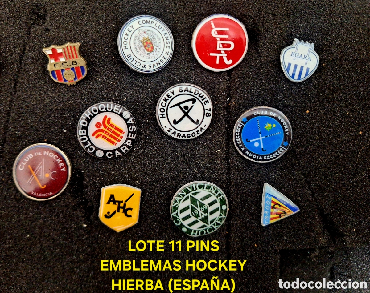 Pins de colecci&oacute;n: LOTE 11 PINS PIN EMBLEMAS DE HOCKEY HIERBA