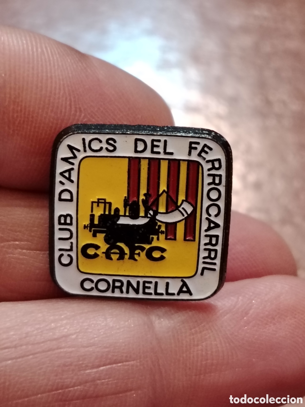 Pins de colecci&oacute;n: Pin amics del ferrocarril Cornella(Barcelona)