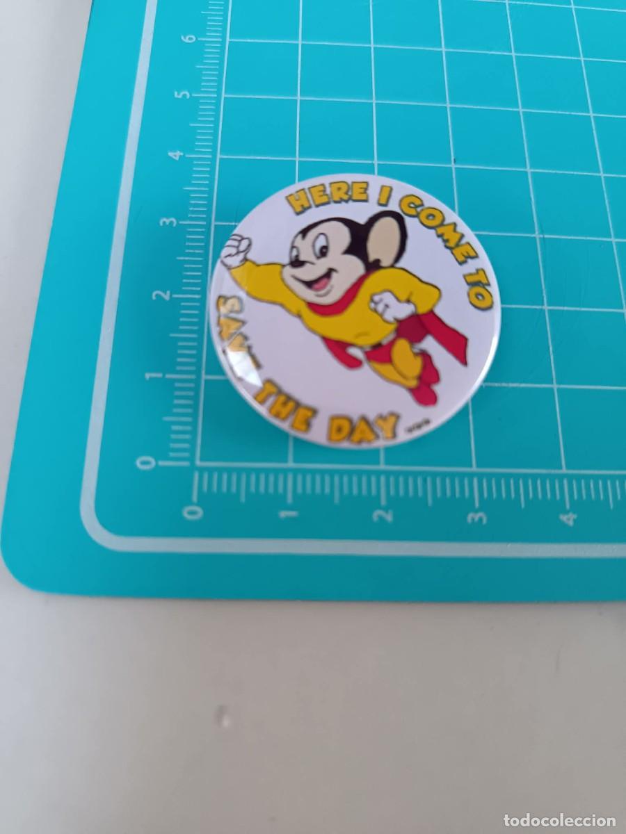 Sammlung von Pins: Chapa pin vintage Mighty Mouse (El Super Rat&oacute;n)