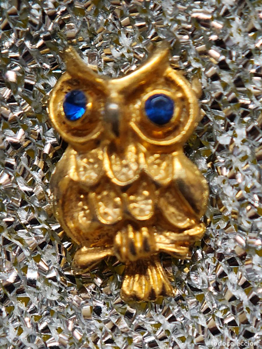 Pins de colecci&oacute;n: PIN BUHO OJOS CON BISUTERIA