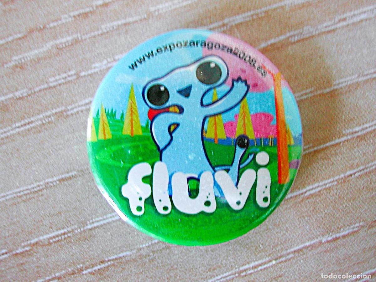 Pins de cole&ccedil;&atilde;o: Pin - Chapa - Fluvi, la Mascota de la Expo Zaragoza 2008 - Fluvi.