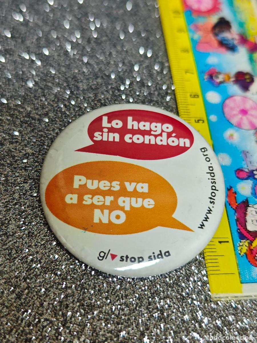 Pins de colecci&oacute;n: PIN CHAPA CAMPA&Ntilde;A ANTI SIDA