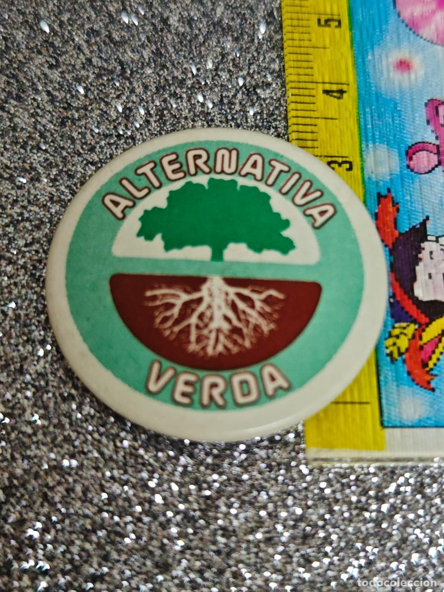 Pins de colecci&oacute;n: PIN CHAPA POLITICA ALTENATIVA. VERDA