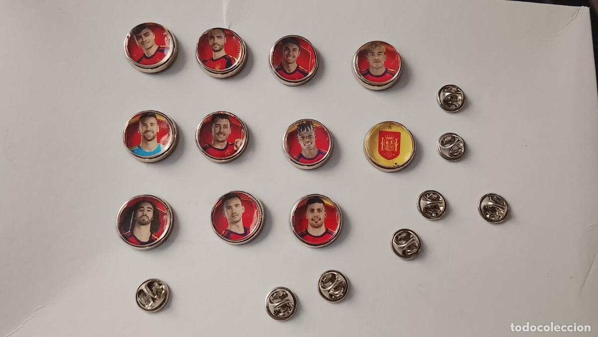 Pins de colecci&oacute;n: PIN REDONDO METAL - COLECCION DE 11 PINS SELECCION ESPA&Ntilde;OLA FUTBOL MUNDIAL 2026 -