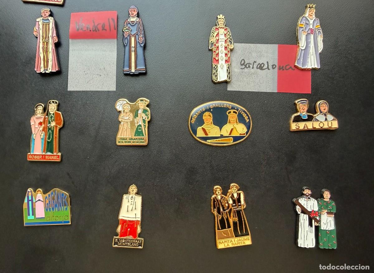 Pins de colecci&oacute;n: 12 ANTIGUOS PINS DE GEGANTS (GIGANTES) DE CATALUNYA