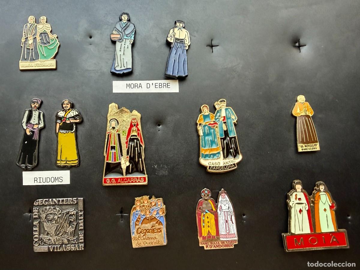 Pins de colecci&oacute;n: 12 ANTIGUOS PINS DE GEGANTS (GIGANTES) DE CATALUNYA