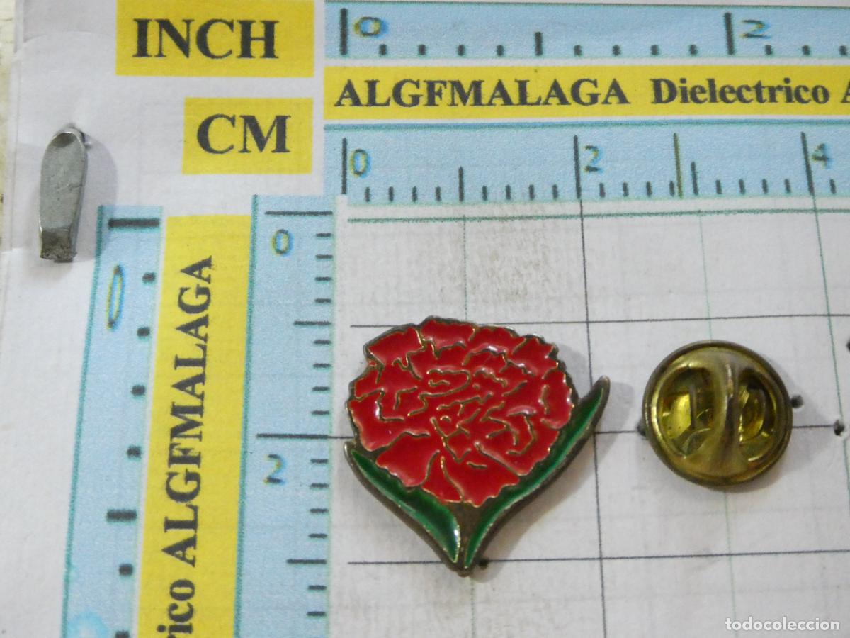 Pins de colecci&oacute;n: PIN DE FLORES. CLAVEL ROJO