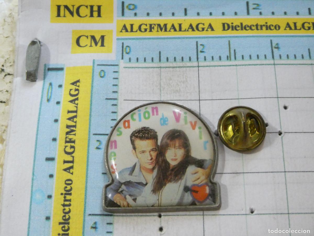 Pins de colecci&oacute;n: PIN DE CINE / TELEVISI&Oacute;N. SENSACI&Oacute;N DE VIVIR. DYLAN BRENDA. BEVERLY HILLS 90210. PERFECTO.