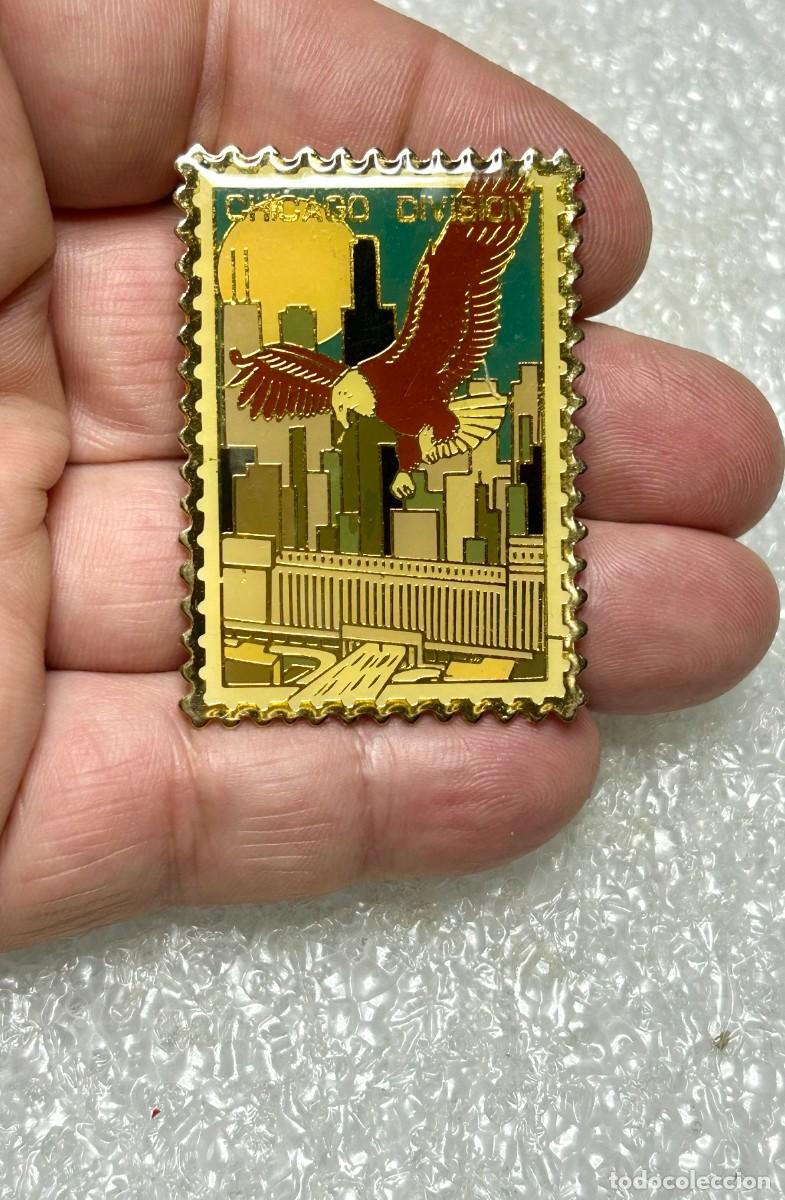 Collection pins: 4032.Pin vintage de la Divisi&oacute;n de Chicago del Servicio Postal de Estados Unidos (USPS)