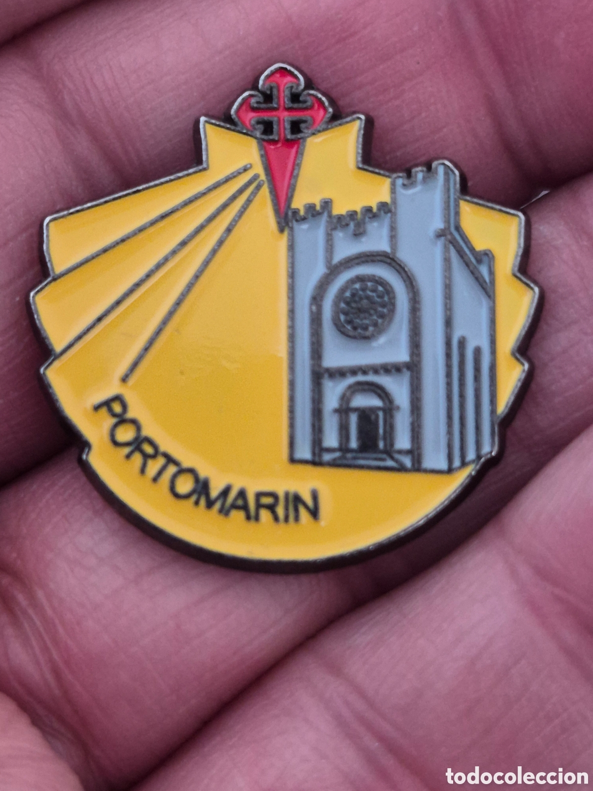 Collection pins: Pin Camino de Santiago Portomarin