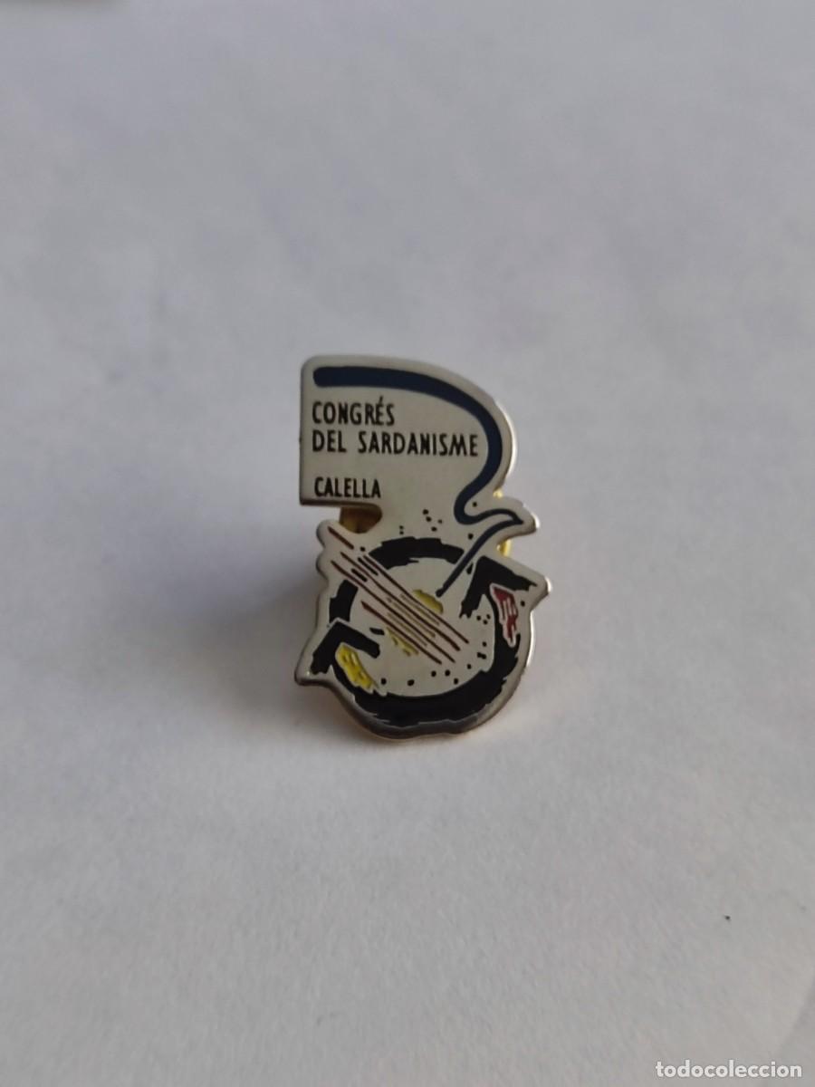 Pins de colecci&oacute;n: PIN DEL CONGRES DEL SARDANISME - CALELLA (BARCELONA)