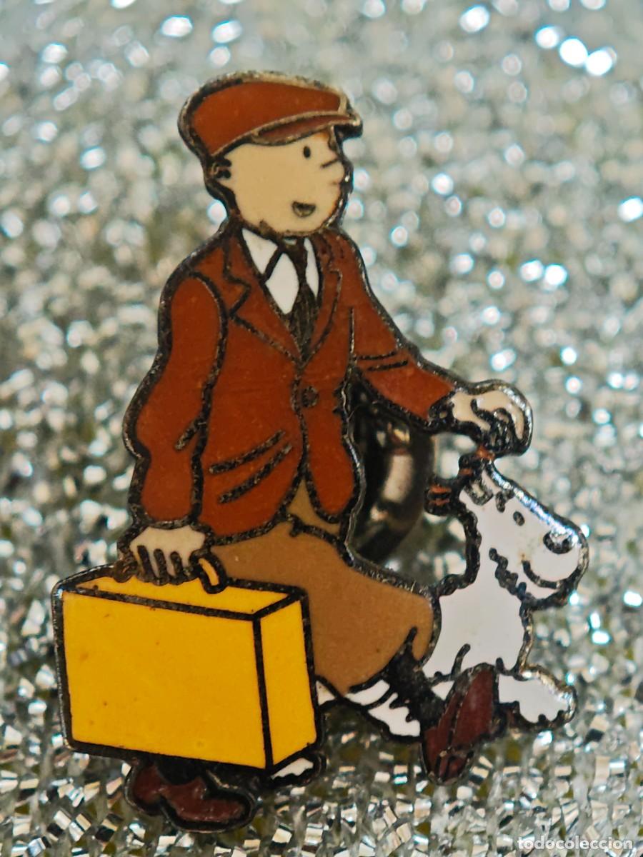 Pins de colecci&oacute;n: PIN TINTIN MILU Y MALETA HERGE