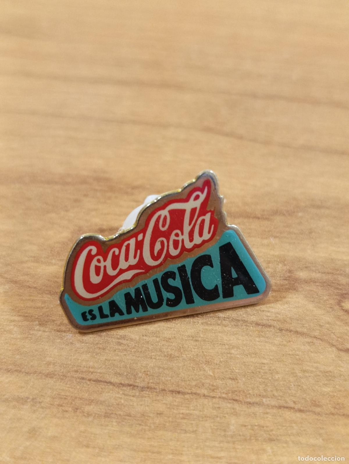 Pin's de collection: PIN COCA COLA. ES LA M&Uacute;SICA