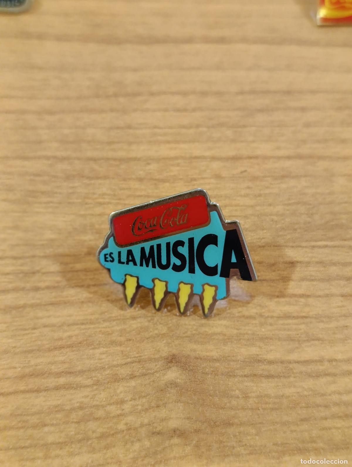 Pins de cole&ccedil;&atilde;o: PIN COCA COLA ES LA M&Uacute;SICA