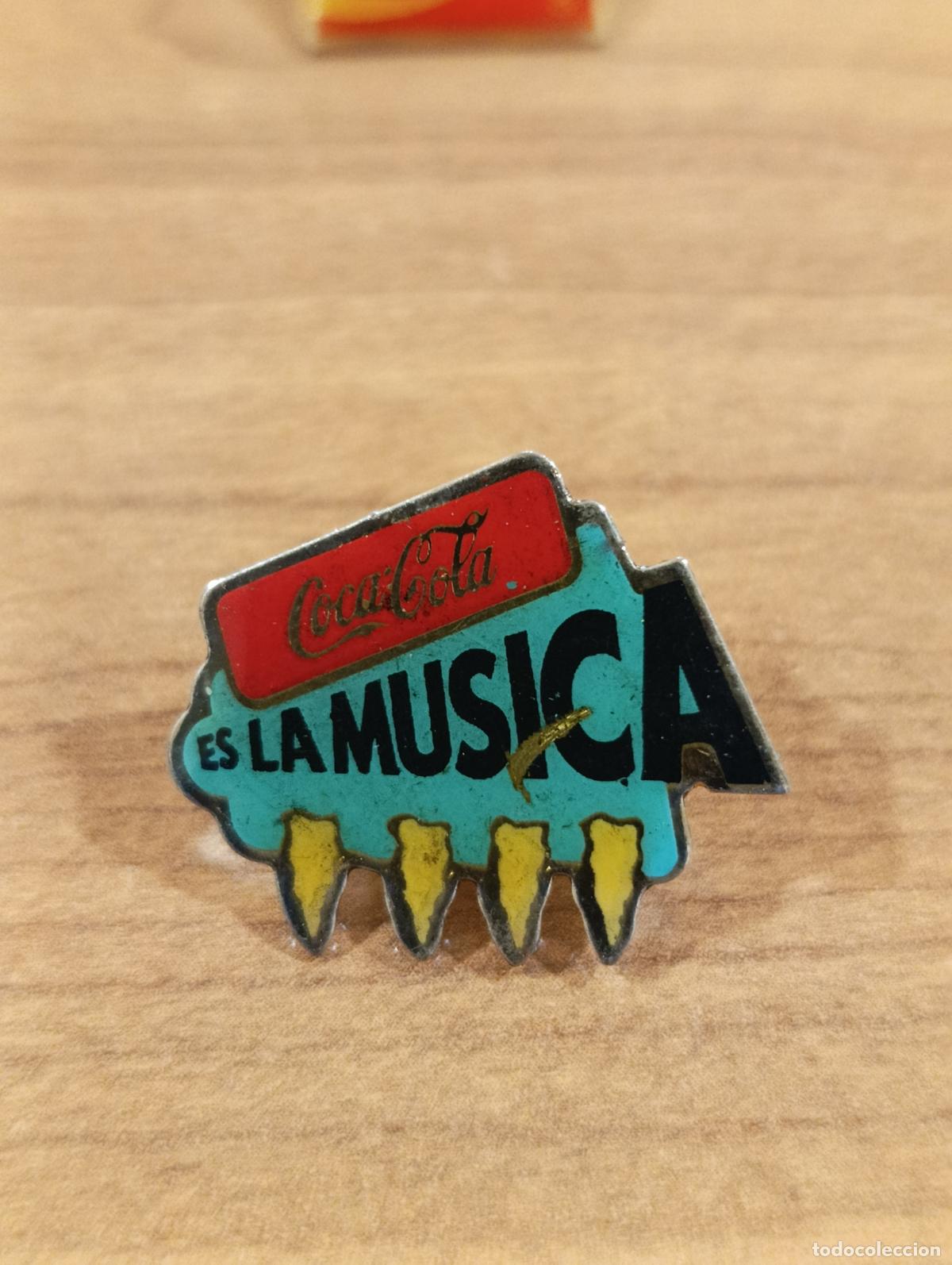 Pins de cole&ccedil;&atilde;o: PIN COCA COLA ES LA M&Uacute;SICA