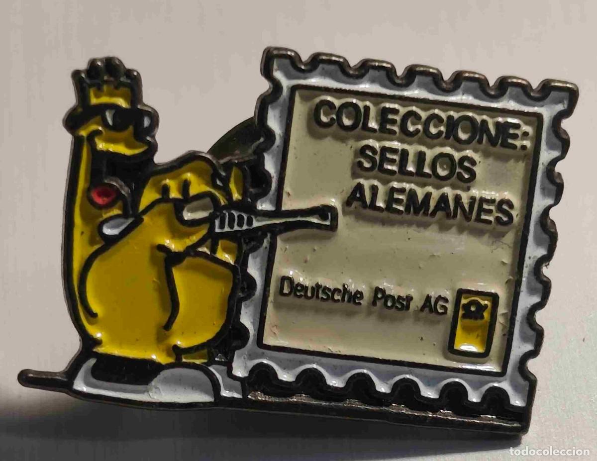 Pin's de collection: PIN PUBLICIDAD COLECCIONES SELLOS ALEMANES, DEUTSCHE POST