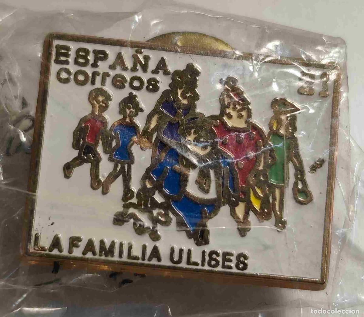 Pins de cole&ccedil;&atilde;o: PIN - ESPA&Ntilde;A CORREOS - LA FAMILIA ULISES - EN SU BOLSITA ORIGINAL