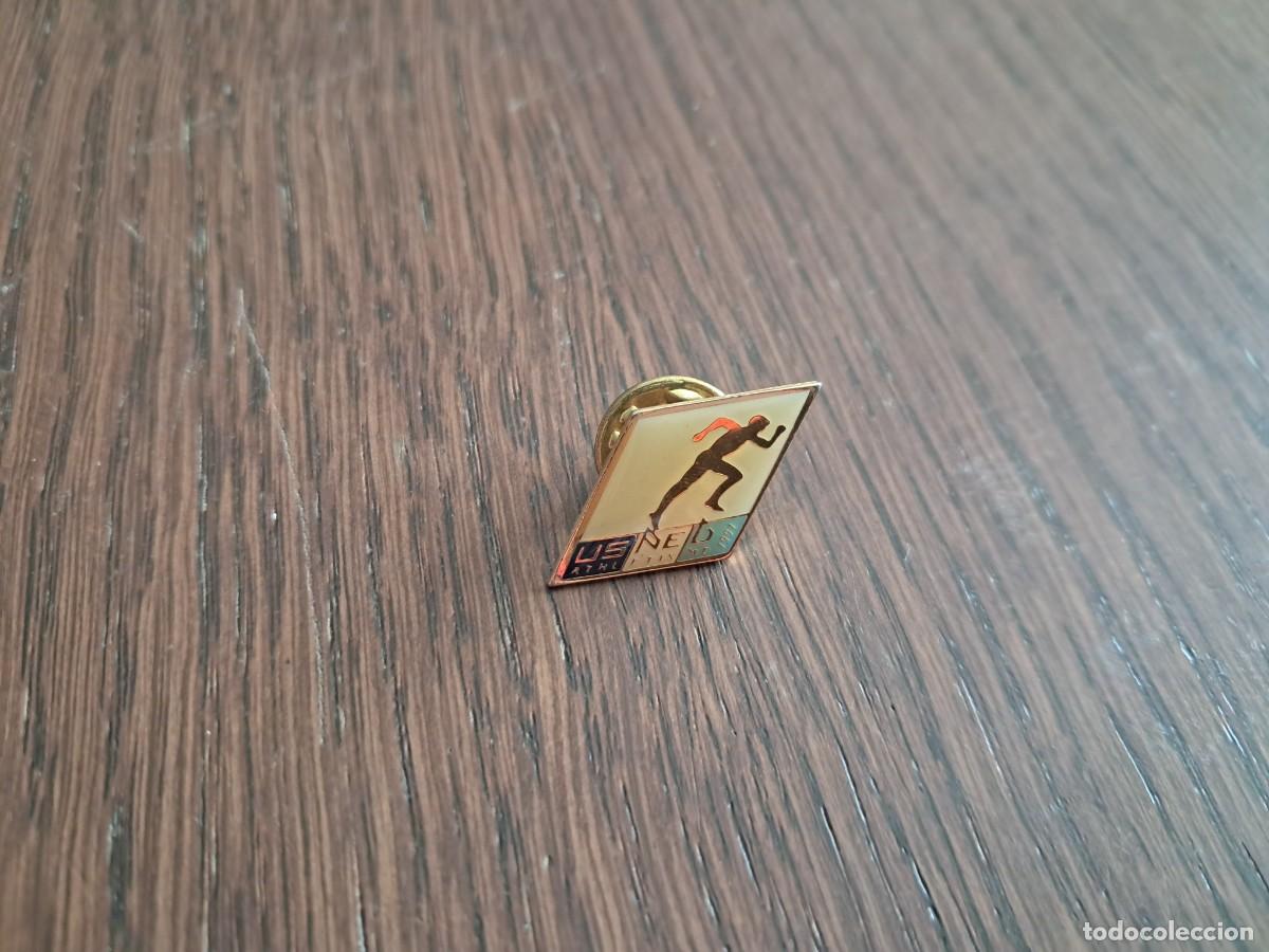 Pins de colecci&oacute;n: pin de metal, US ped, Athlitisme, 1991.