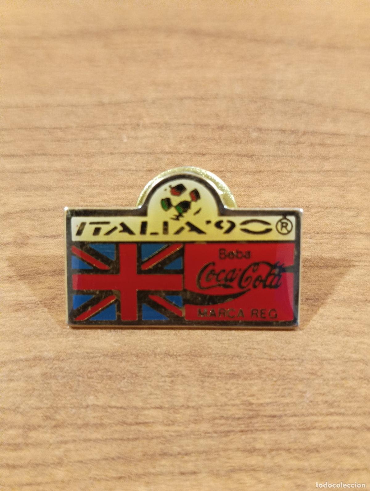 Collection pins: PIN COCA COLA DEPORTE MUNDIAL ITALIA 90 BANDERA REINO UNIDO