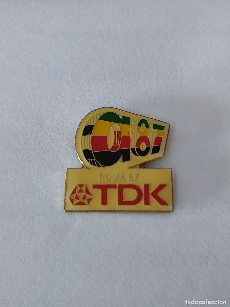 Pins de colecci&oacute;n: PIN TDK ROMA 87- ATLETISMO.