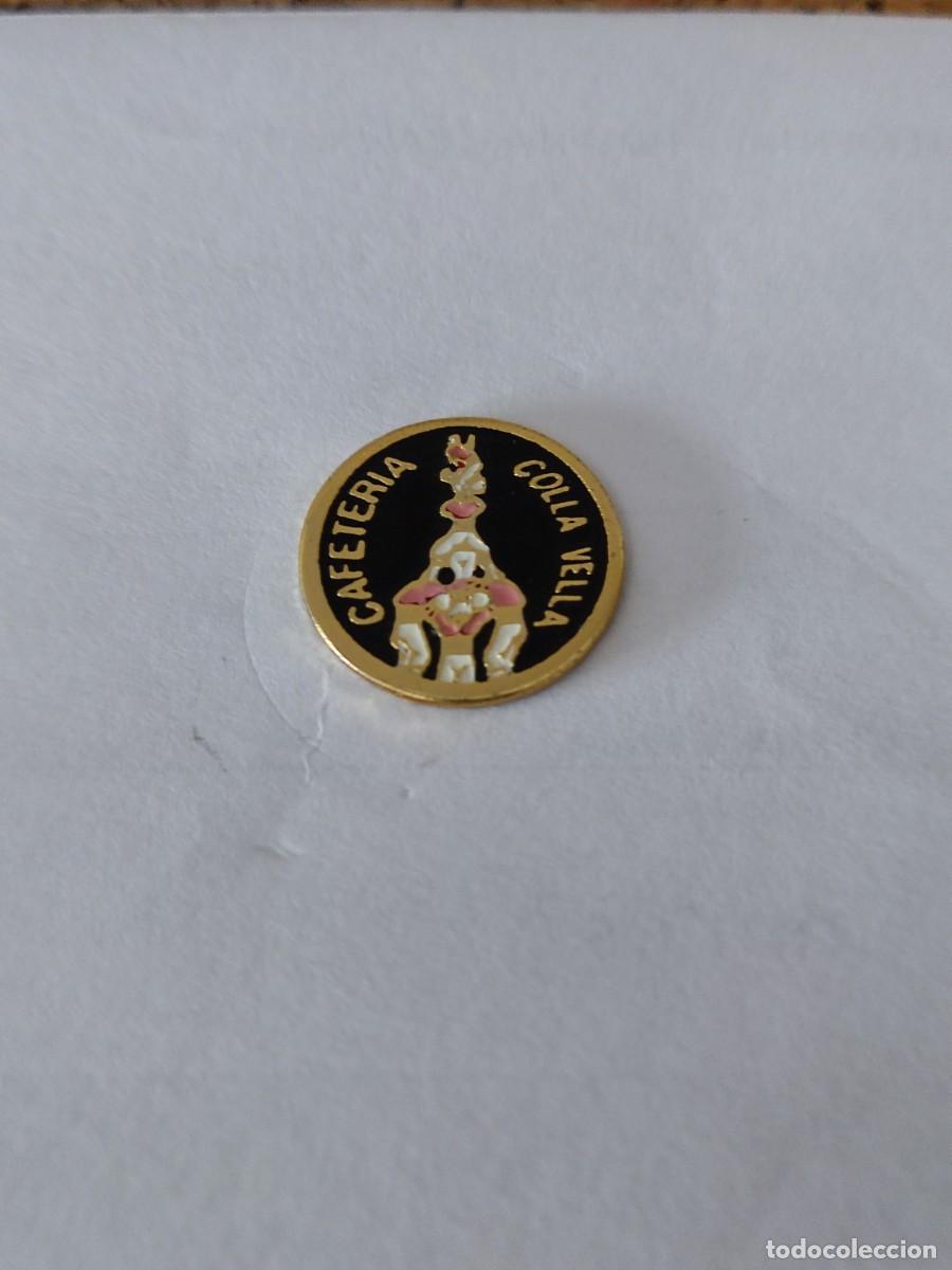 Pins de colecci&oacute;n: PIN CASTELLERS- COLLA VELLA - CAFETERIA.(dificil de conseguir)