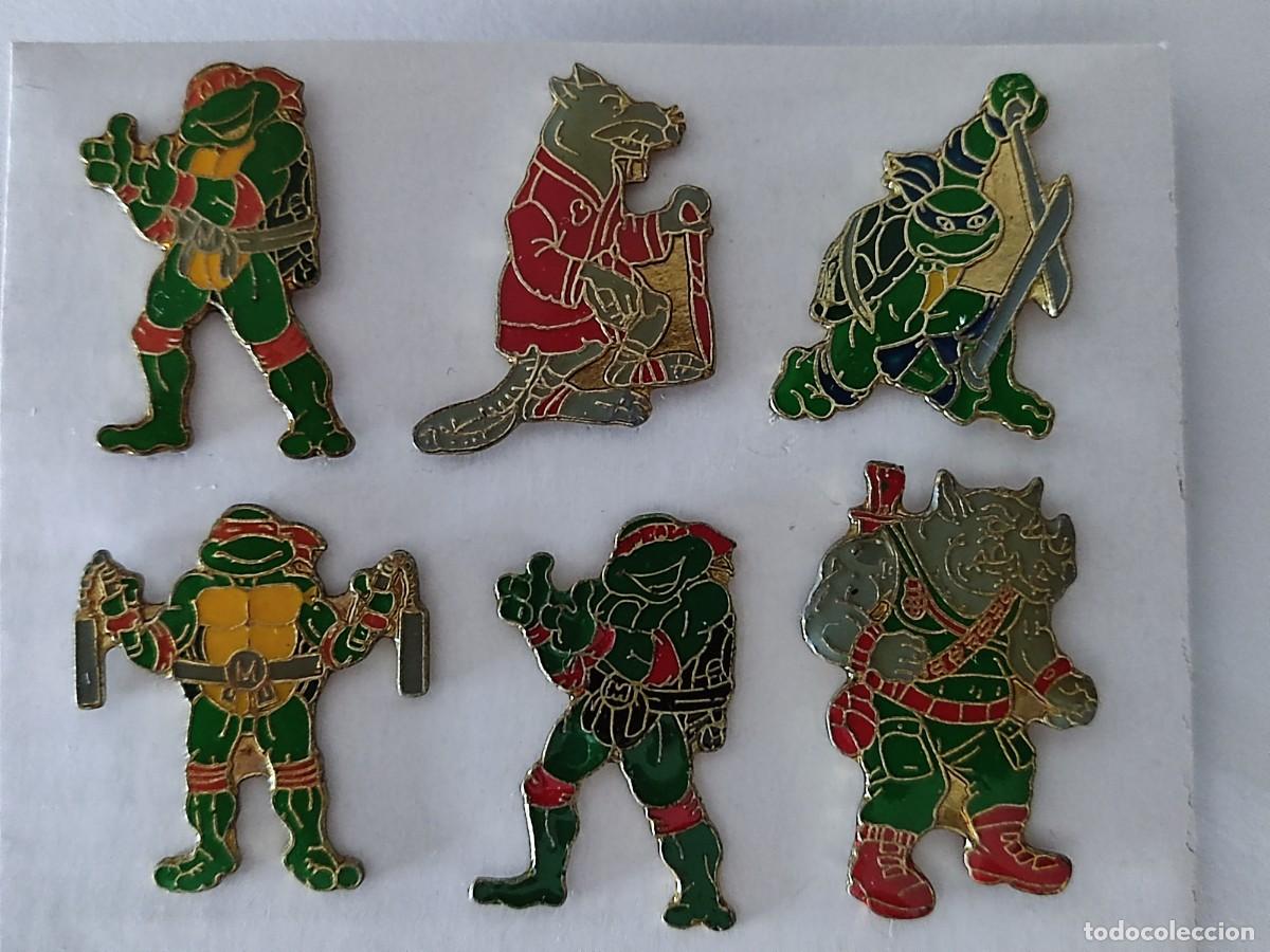 Pins de colecci&oacute;n: LOTE DE 6 PINS TORTUGAS NINGA