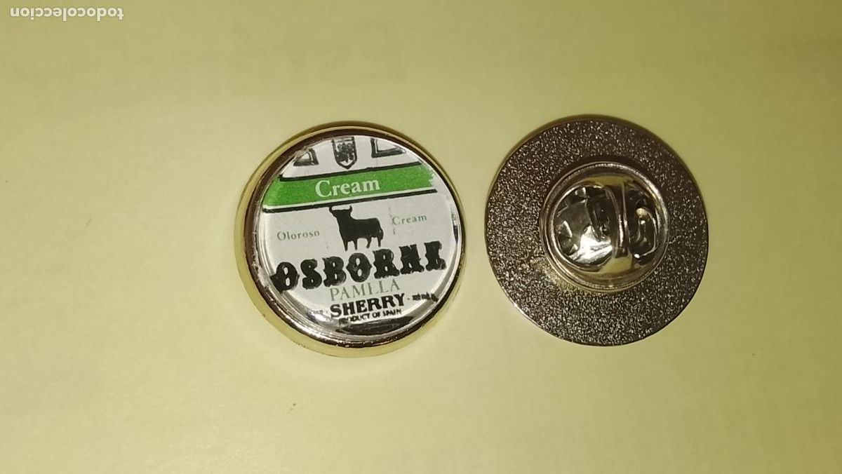 Pins de colecci&oacute;n: pin redondo metal - bodegas Osborne jerez C&aacute;diz vinos