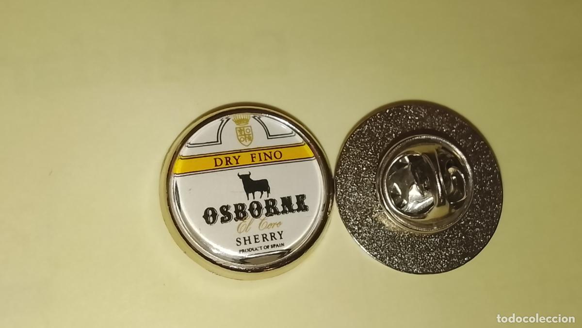 Pins de colecci&oacute;n: pin redondo metal - bodegas Osborne jerez C&aacute;diz vinos