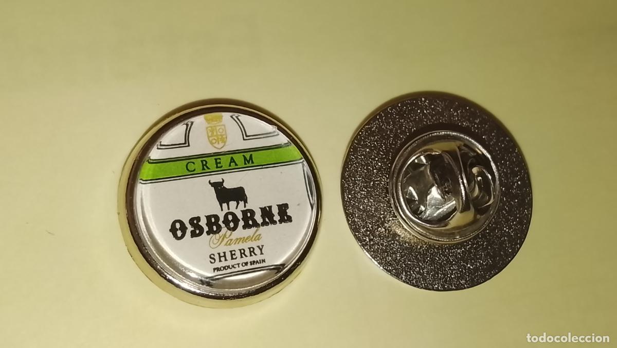 Pins de colecci&oacute;n: pin redondo metal - bodegas Osborne jerez C&aacute;diz vinos