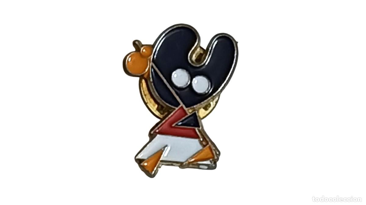 Pins de cole&ccedil;&atilde;o: PIN PELEGR&Iacute;N - MASCOTA OFICIAL XACOBEO 93 - CAMINO DE SANTIAGO - ESMALTE MET&Aacute;LICO - 1993