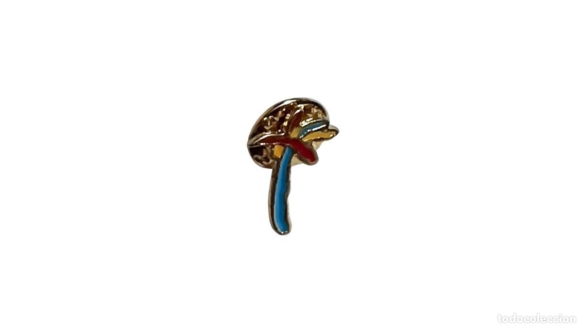 Pins de colecci&oacute;n: PIN PALMERA - S&Iacute;MBOLO DE LA COMUNIDAD VALENCIANA - ESMALTE MET&Aacute;LICO DORADO - VINTAGE A&Ntilde;OS 80-90
