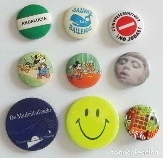 Sammlung von Pins: LOTE CHAPAS CON IMPERDIBLE PLANETARIO DE MADRID &iexcl; NO JODAS ! SIN- SALVAD LAS BALLENAS CHAPA - NO PIN
