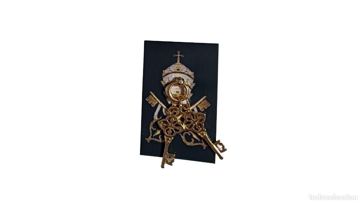 Pins de colecci&oacute;n: PIN VINTAGE - ESCUDO DE LA CIUDAD DEL VATICANO - LLAVES CRUZADAS Y TIARA PAPAL - A&Ntilde;OS 80/90 - RETRO