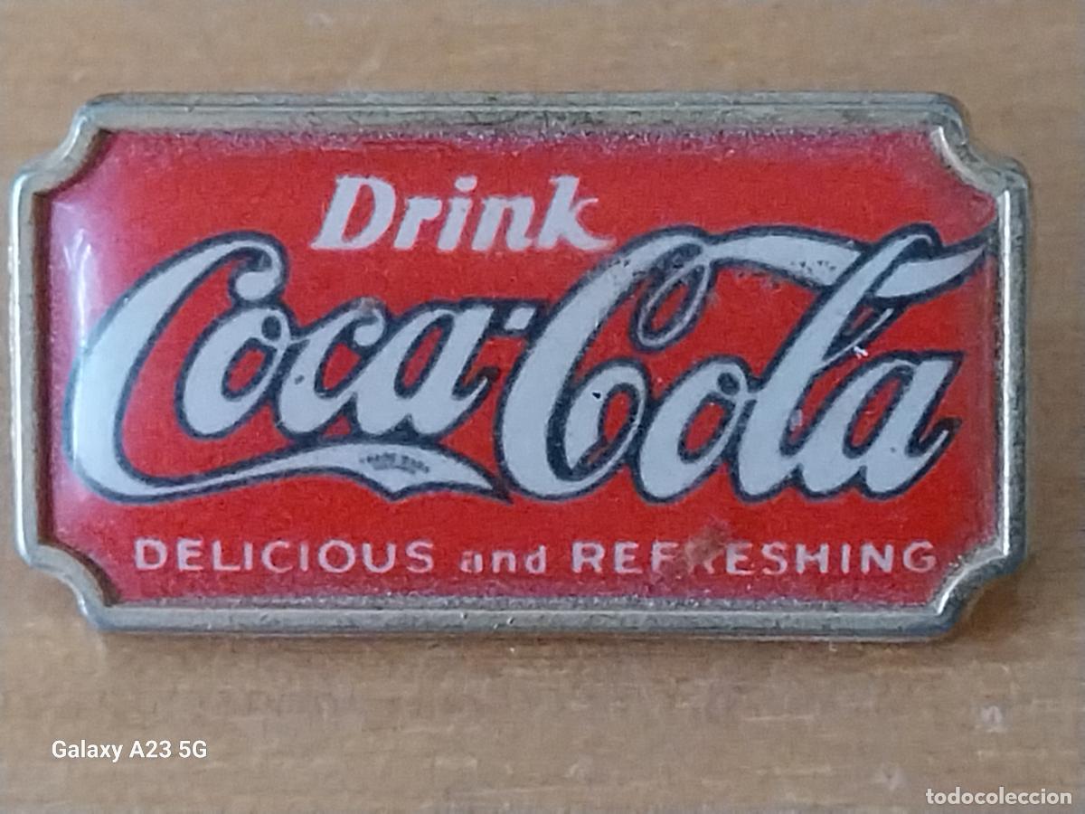 Pins de colecci&oacute;n: COCA COLA REFRESCO PIN PINCHO 2.84CMS LARGO ORIGINAL GOTA DELICIOUS AND REFRESHING