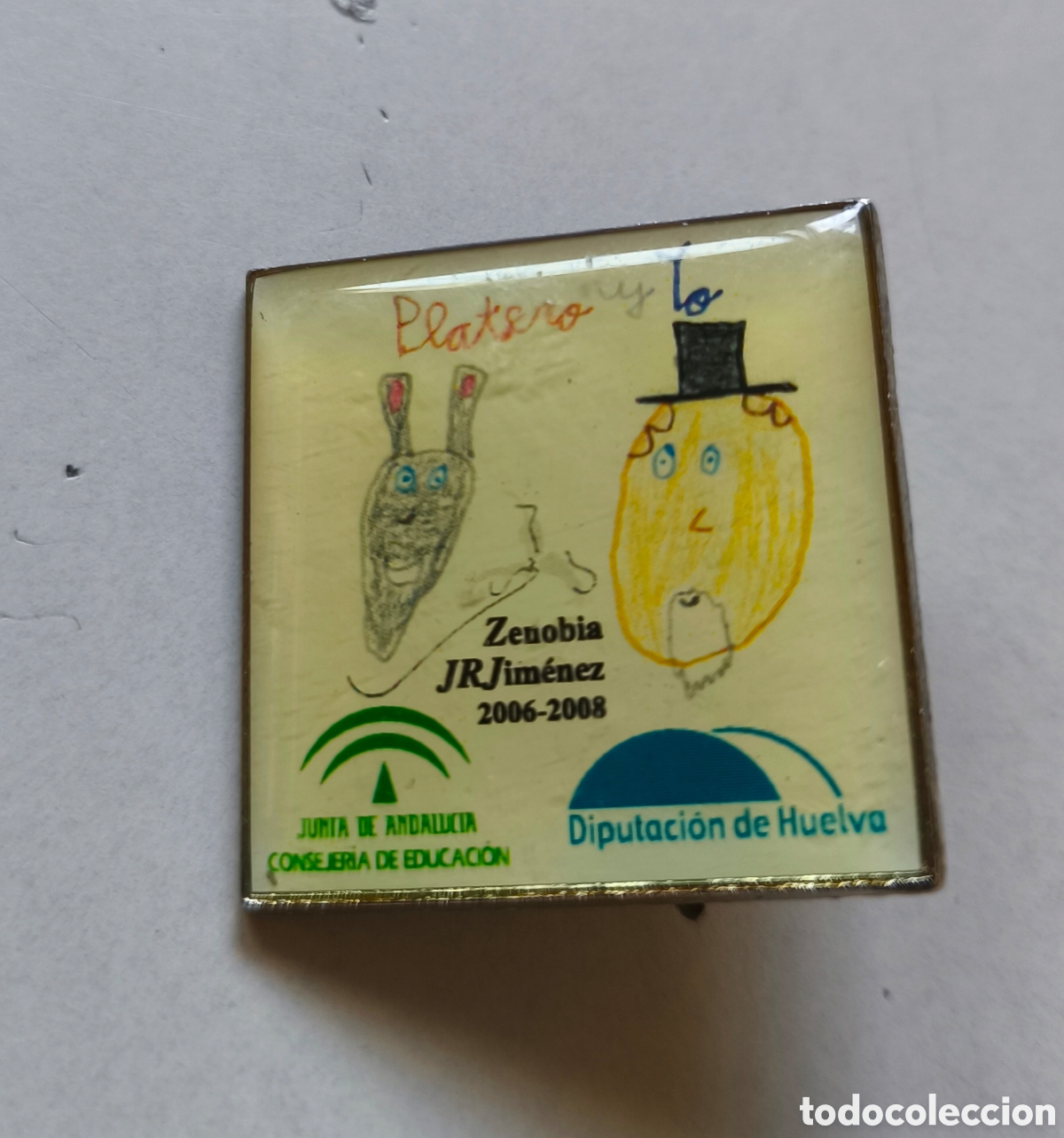 Pins de colecci&oacute;n: Pin conmemorativo que representa a &rdquo;Platero y yo&rdquo;, centenario de Juan Ram&oacute;n Jim&eacute;nez