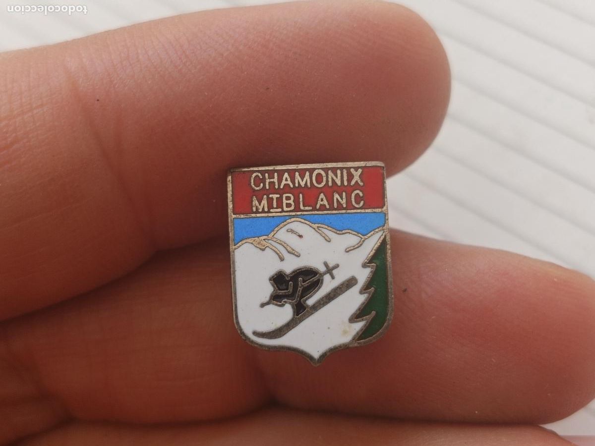 Pins de colecci&oacute;n: Pin. Esqu&iacute;. Montblanc, Chamonix
