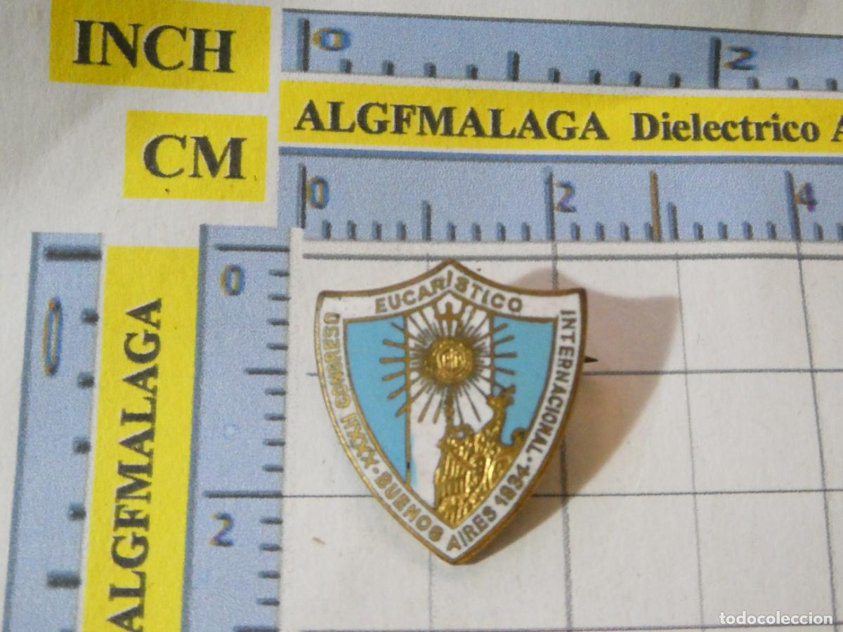 Pins de colecci&oacute;n: ANTIGUA INSIGNIA ALFILER RELIGIOSO SEMANA SANTA. CONGRESO EUCAR&Iacute;STICO BUENOS AIRES ARGENTINA 1934