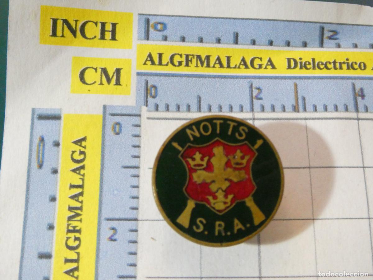 Pins de colecci&oacute;n: ANTIGUA INSIGNIA OJAL MILITAR. ASOCIACI&Oacute;N DEL RIFLE DE NOTTINGHAM INGLATERRA