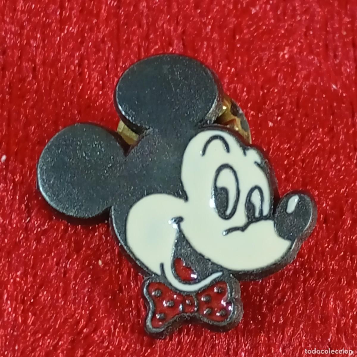 Pins de colecci&oacute;n: ANTIGUO PIN DE AGUJA - MICKEY MOUSE - PAJARITA ROJA - BERTONI MILANO - ESMALTE - DISENY - RARO / 502